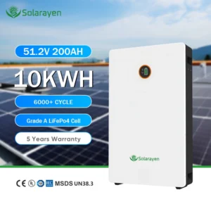 51.2V 200Ah 10kWh wall-mounted LiFePO4 battery