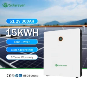51.2V 300Ah 15kWh wall-mounted LiFePO4 battery