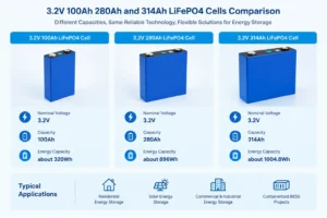 LiFePO4 Battery Cells for Energy Storage Systems