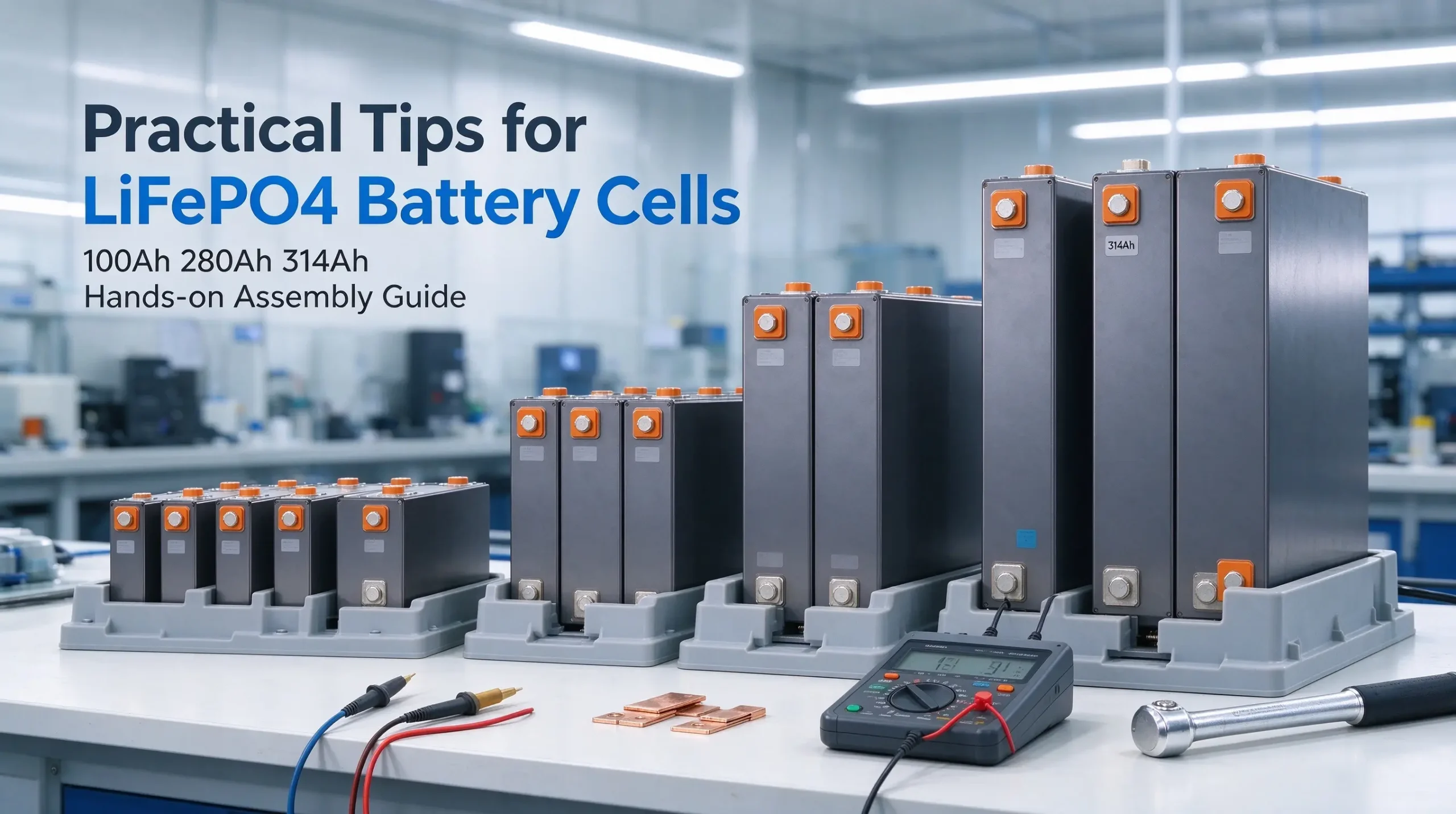 LiFePO4 Battery Cells 100Ah 280Ah 314Ah practical tips for energy storage pack assembly