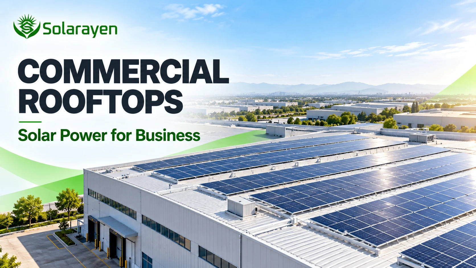 Commercial and Industrial Rooftops — conceptual application illustration