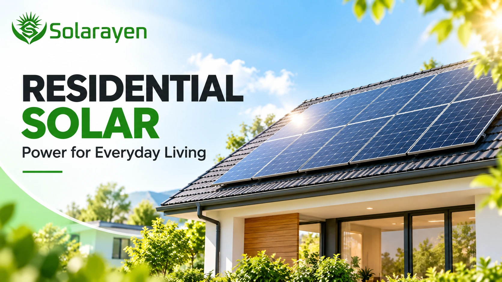 Residential Rooftop Solar — conceptual application illustration