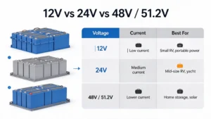12V 24V 48V Low Voltage LiFePO4 Batteries