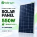 Jinko 550W solar panel catalogue illustration with Solarayen logo